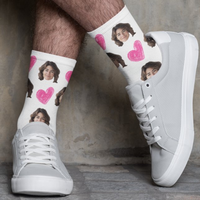 Calcetines Día de San Valentín Foto Cara Personalizada  (Subido por el creador)