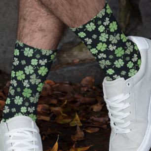 Calcetines Día de Shamrock Clover Green St. Patrick