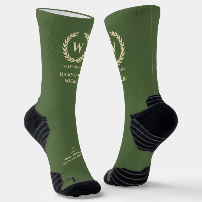 CALCETINES DÍA DEL PADRE MODERNO GOLF MONOGRAM SUERTE GOLF (Angular)