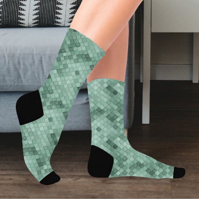 Calcetines Diagonal de color verde (Subido por el creador)