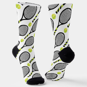 Calcetines 🎾 Diagonal Tenis negro y verde 🎾 blanco