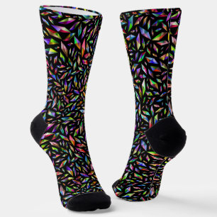 Calcetines Diamantes modernos abstractos multicolores sobre n