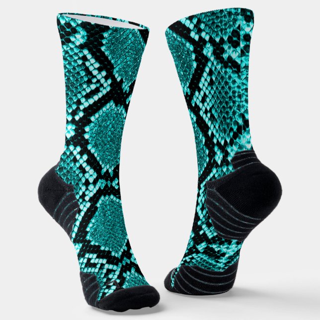 Calcetines Diamond Rattlesnake Snake Skyaqua (Angular)
