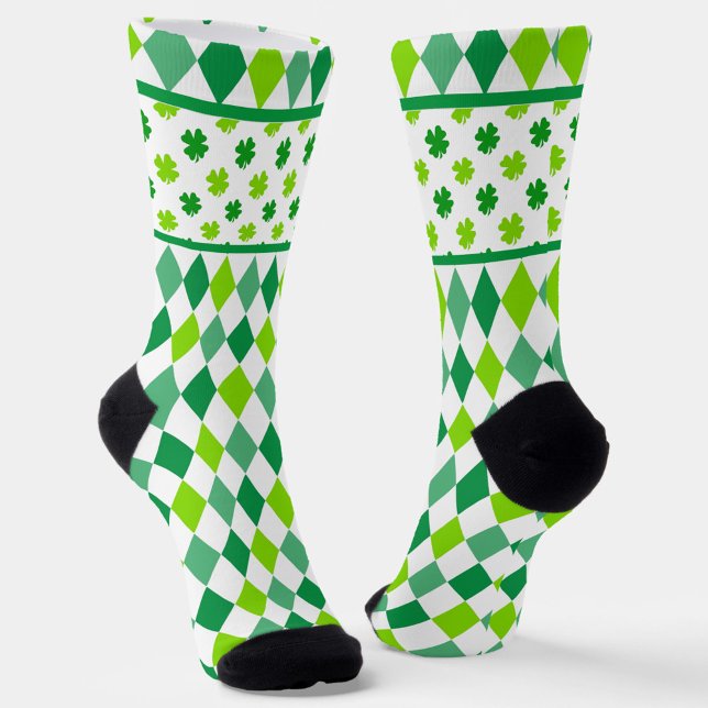 Calcetines Diamonds And Shamrocks All-Over-Print Socks (Subido por el creador)