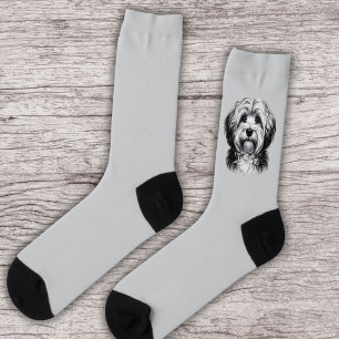 Calcetines Dibujando Perro Havanés