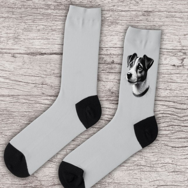 Calcetines Dibujo de Jack Russell Terrier (Subido por el creador)