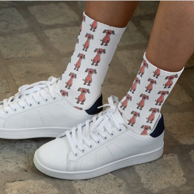 Calcetines Dibujo infantil personalizado del arte de un niño (Subido por el creador)