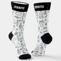 Dibujo navideño del patrón de Navidades curados