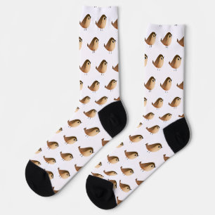 Calcetines Dibujos animados de pájaros gorriones
