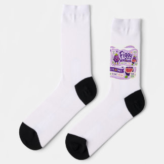 Calcetines Dichos de higo bordados. Higo pequeño,