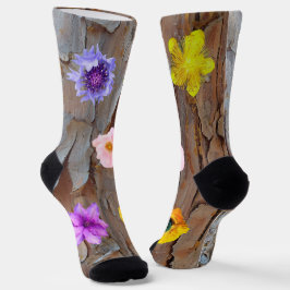Calcetines Dinámico ladrido y flores únicos