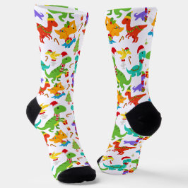 Calcetines Dinosaurio de los Navidades cutáneos