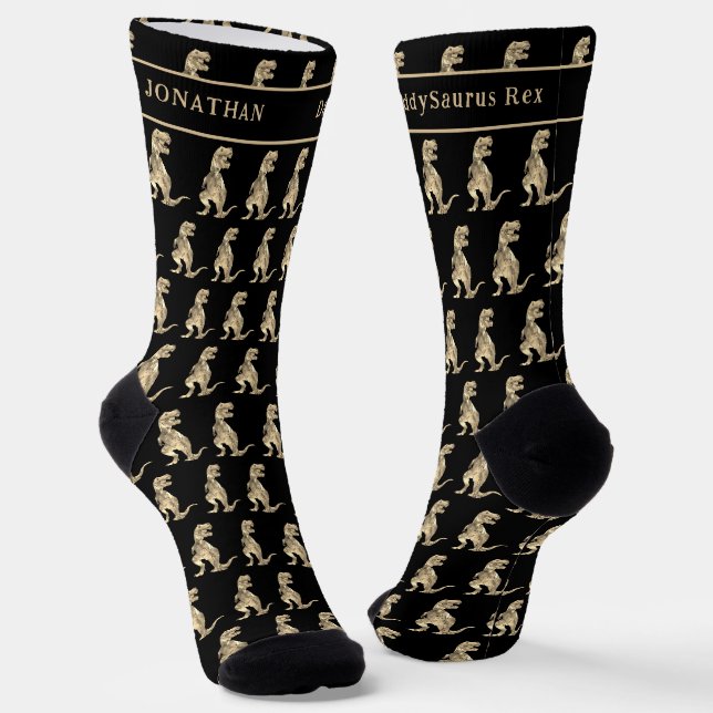 Calcetines Dinosaurio Papá Personalizado Daddy saurus Diverti (Angular)