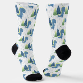 Calcetines Dinosaurios y montañas para bebés