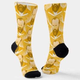 Calcetines Diseño amarillo de Dostoevsky