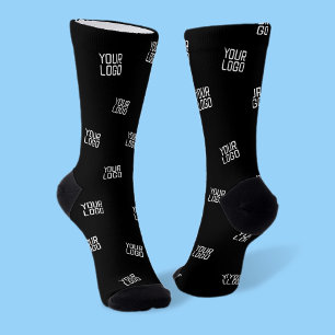Calcetines Diseño arreglado al azar, logotipo comercial o ima