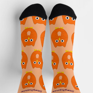 Calcetines Diseño Búho Naranja