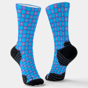 Calcetines Diseño clásico azul de la luz de choque atlética d