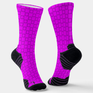Calcetines Diseño clásico azul púrpura de la tripulación atlé