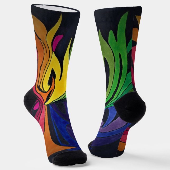Calcetines diseño de arco iris (Angular)