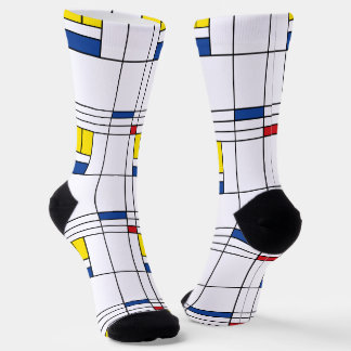 Calcetines Diseño de Arte Moderno Minimalista De Stijl Mondri