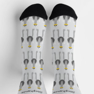 Calcetines Diseño de avestruz de zócalo
