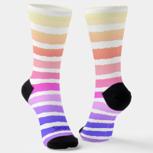 Calcetines Diseño de banda de pastel divertido