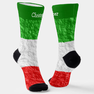 Calcetines Diseño de bandera italiana