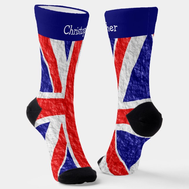 Calcetines Diseño de bandera Union Jack (Angular)