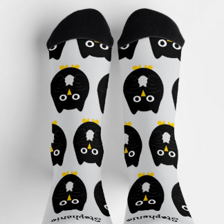 Calcetines Diseño de Búho Negro