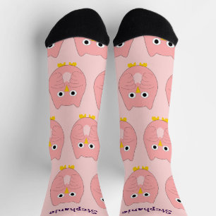 Calcetines Diseño de búho rosado Socks