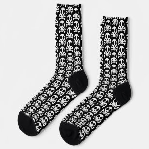 Calcetines Diseño de calavera pirata
