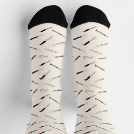 Calcetines Diseño de colección de cuchillos únicos