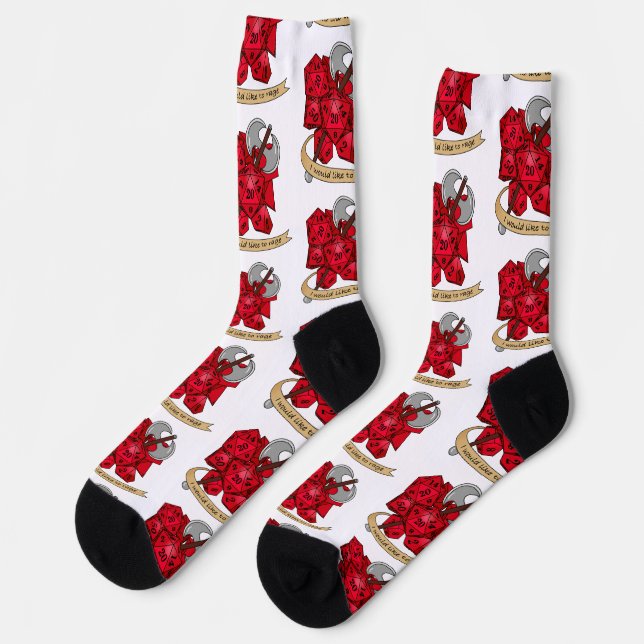 Calcetines Diseño de dados bárbaros (Izquierda)