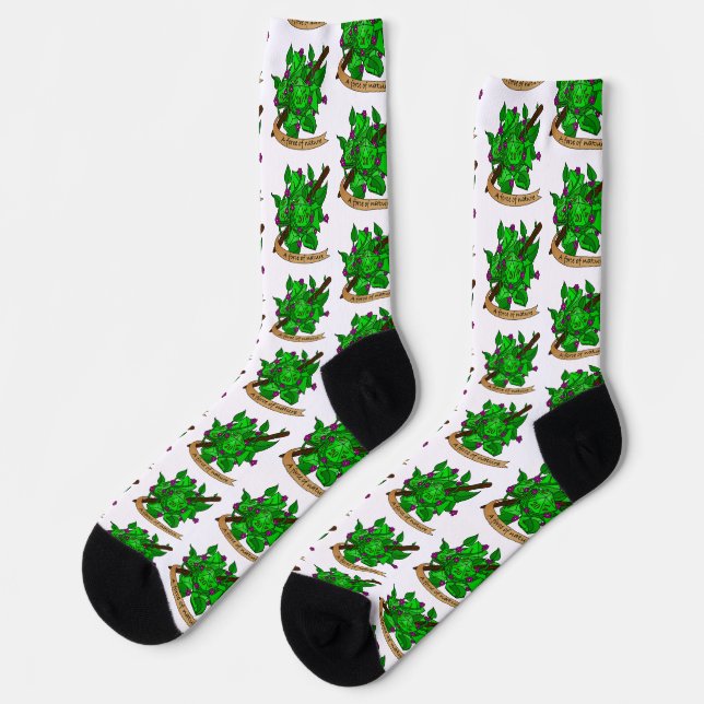 Calcetines Diseño de dados drusos (Izquierda)