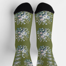 Calcetines diseño de flores personalizado