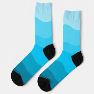 Calcetines Diseño de gradiente azul