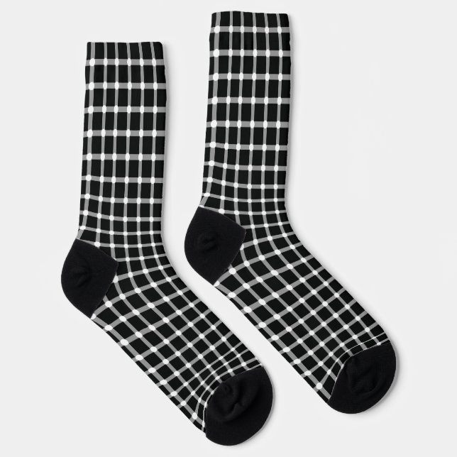 Calcetines Diseño de ilusión óptica que desaparece puntos neg (Derecha)