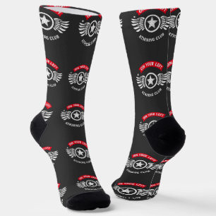 Calcetines Diseño de insignia del club de running vintage On 