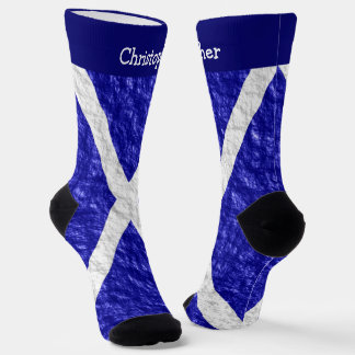 Calcetines Diseño de la bandera escocesa