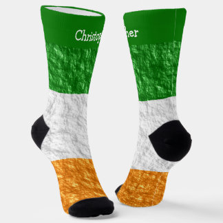 Calcetines Diseño de la bandera irlandesa