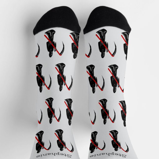 Calcetines Diseño de la Parca (Arriba)
