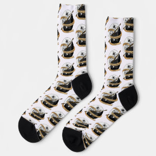 Calcetines Diseño de los dados de los monjes