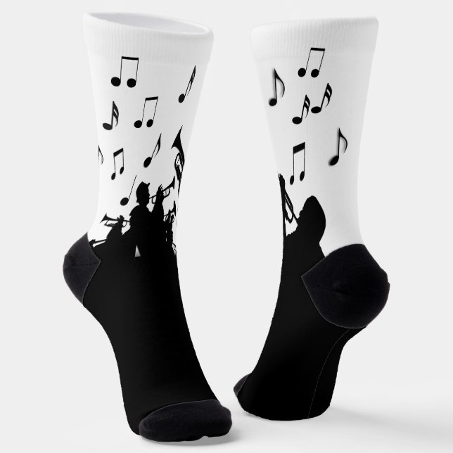 Calcetines Diseño de música de sección de bocinas (Angular)
