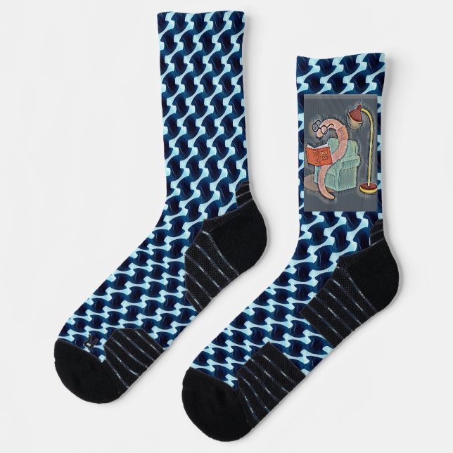Calcetines Diseño de patrones abstractos modernos 1205 - Sock (Izquierda)