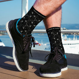 Calcetines Diseño de patrones abstractos modernos Personaliza