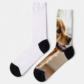Calcetines Diseño de perrito bonito y hermoso en