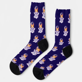 Calcetines Diseño de perros adorables astronautas