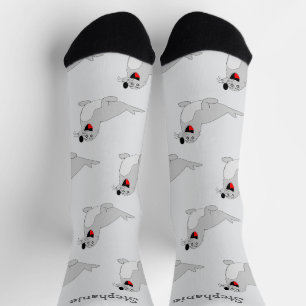 Calcetines Diseño de sellos de zócalo