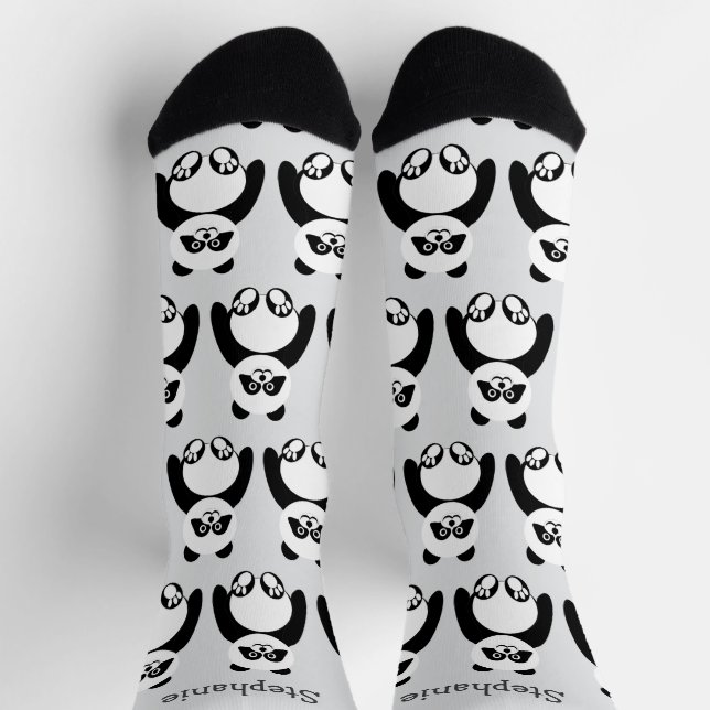 Calcetines Diseño de Socks Panda (Arriba)